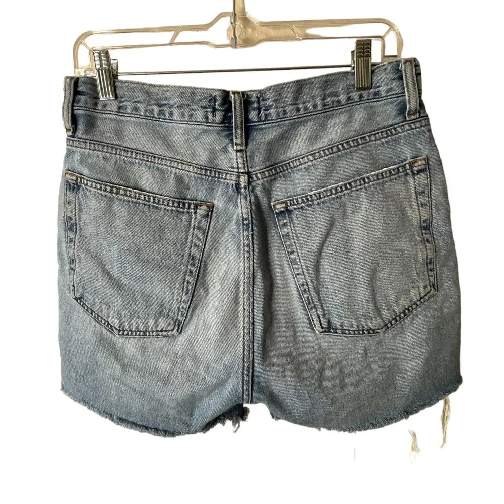 Agolde 90's Pinch Waist Short in Marquee Sz 29 High Rise Cut Off Raw Hem - Picture 2 of 10